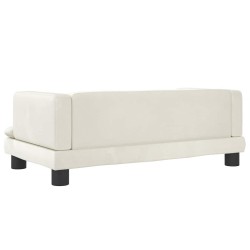 Lit pour chien crème 80x45x30 cm velours 