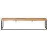 Patère à bord naturel 100x35x22 cm Bois d'acacia massif 