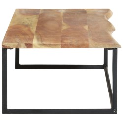 Patère à bord naturel 100x35x22 cm Bois d'acacia massif 