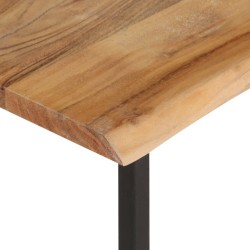 Patère à bord naturel 100x35x22 cm Bois d'acacia massif 