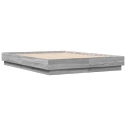 Cadre de lit sans matelas sonoma gris 140x190 cm 