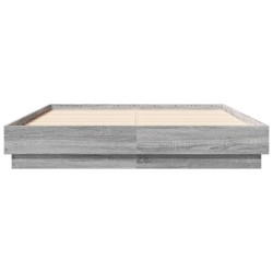 Cadre de lit sans matelas sonoma gris 140x190 cm 