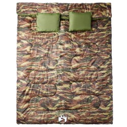 Sac de couchage double et oreillers adultes camping 3-4 saisons 