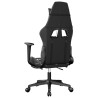 Chaise de jeu avec repose-pied Noir et camouflage Similicuir 