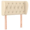 Tête de lit avec oreilles Crème 83x23x78/88 cm Tissu 