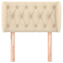 Tête de lit avec oreilles Crème 83x23x78/88 cm Tissu 