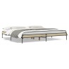 Cadre de lit sans matelas chêne sonoma 200x200 cm 