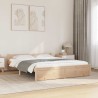 Cadre de lit sans matelas bois massif 140x190 cm 