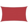 Voile d'ombrage 160 g/m² Rouge 5x8 m PEHD 