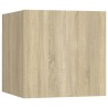 Ensemble de meubles TV 4 pcs Chêne sonoma Bois d'ingénierie 