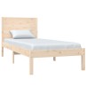 Cadre de lit sans matelas 75x190 cm bois massif 