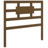 Cadre de lit sans matelas marron miel 100x200 cm bois massif 