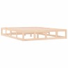 Cadre de lit sans matelas 135x190 cm bois massif 