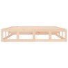 Cadre de lit sans matelas 135x190 cm bois massif 