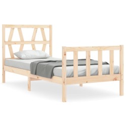 Cadre de lit sans matelas 100x200 cm bois massif de pin 