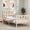 Cadre de lit sans matelas 100x200 cm bois massif de pin 