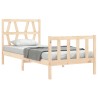 Cadre de lit sans matelas 100x200 cm bois massif de pin 