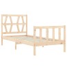 Cadre de lit sans matelas 100x200 cm bois massif de pin 