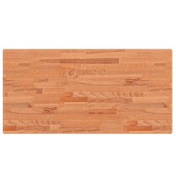 Comptoir de salle de bain 100x50x4 cm bois massif de hêtre 