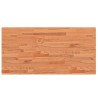 Comptoir de salle de bain 100x50x4 cm bois massif de hêtre 