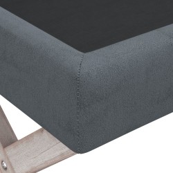 Tabouret de rangement Gris foncé 45x45x49 cm Velours 