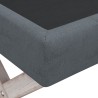 Tabouret de rangement Gris foncé 45x45x49 cm Velours 