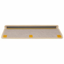 Tapis d'escalier autocollants 15 pcs 65x21x4 cm Crème 
