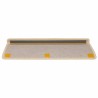 Tapis d'escalier autocollants 15 pcs 65x21x4 cm Crème 