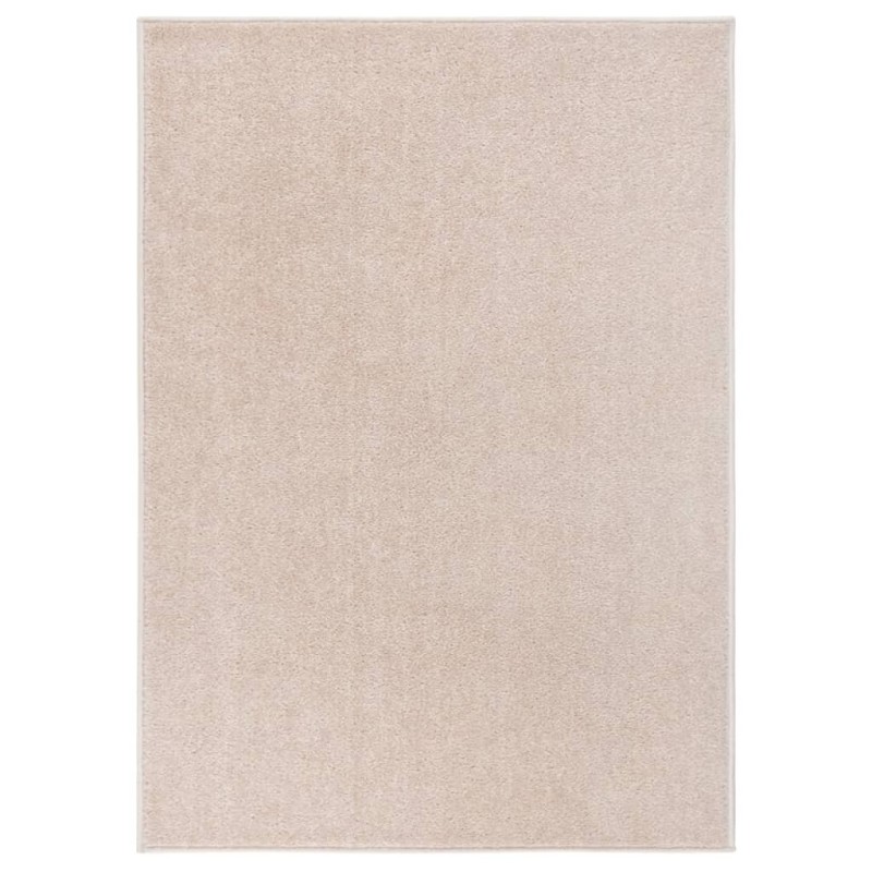 Tapis à poils courts 140x200 cm Beige foncé Tapis à poils courts 140x200 cm Beige foncé