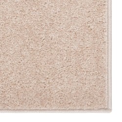Tapis à poils courts 140x200 cm Beige foncé 