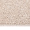 Tapis à poils courts 140x200 cm Beige foncé 