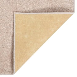 Tapis à poils courts 140x200 cm Beige foncé 