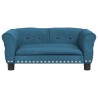 Lit pour chien bleu 70x45x30 cm velours 