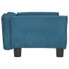 Lit pour chien bleu 70x45x30 cm velours 