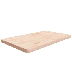 Comptoir de salle de bain 100x60x4 cm Bois massif non traité 