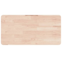 Comptoir de salle de bain 100x60x4 cm Bois massif non traité 