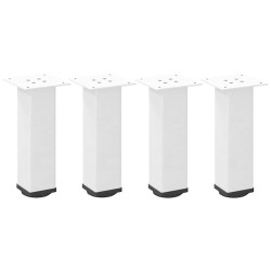 Pieds de table basse 4 pièces Blanc 42-44 cm Acier 
