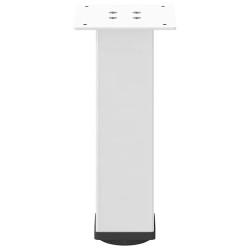 Pieds de table basse 4 pièces Blanc 42-44 cm Acier 