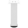 Pieds de table basse 4 pièces Blanc 42-44 cm Acier 