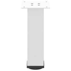 Pieds de table basse 4 pièces Blanc 42-44 cm Acier 