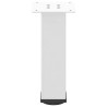Pieds de table basse 4 pièces Blanc 42-44 cm Acier 