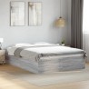 Cadre de lit sans matelas sonoma gris 140x190 cm 