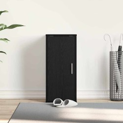 Armoire à chaussures chêne noir 32x35x70 cm bois ingénierie 