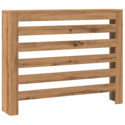Cache-radiateur chêne artisanal 104x20x82 cm bois d'ingénierie 