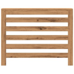 Cache-radiateur chêne artisanal 104x20x82 cm bois d'ingénierie 