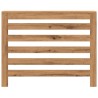 Cache-radiateur chêne artisanal 104x20x82 cm bois d'ingénierie 