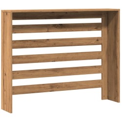 Cache-radiateur chêne artisanal 104x20x82 cm bois d'ingénierie 