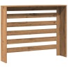 Cache-radiateur chêne artisanal 104x20x82 cm bois d'ingénierie 