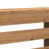 Cache-radiateur chêne artisanal 104x20x82 cm bois d'ingénierie 