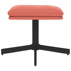 Repose-pied Rose 60x60x36 cm Velours 